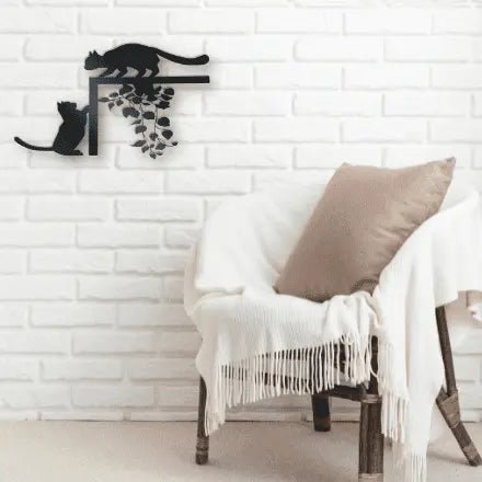 Cats Playing Metal Wall Art.jpg