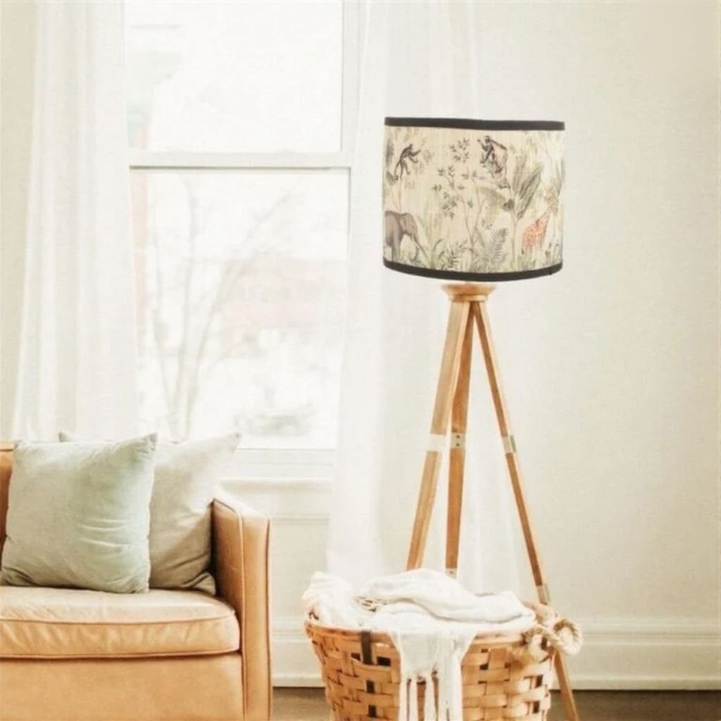 Abat-Jour Imprimé Jungle Chic Pour Décor Intérieur En Tissu Léger 4 Abat-Jour Imprimé Jungle Chic Pour Décor Intérieur En Tissu Léger