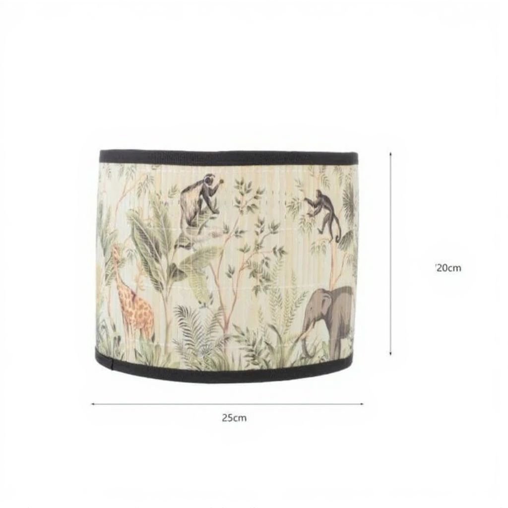 Abat-Jour Imprimé Jungle Chic Pour Décor Intérieur En Tissu Léger 3 Abat-Jour Imprimé Jungle Chic Pour Décor Intérieur En Tissu Léger