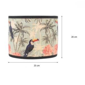 Abat Jour Motif Jungle Tendance Pour Lampe D'Intérieur Moderne