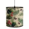 Abat-Jour Tropical Chic En Tissu Naturel Pour Salon Intérieur