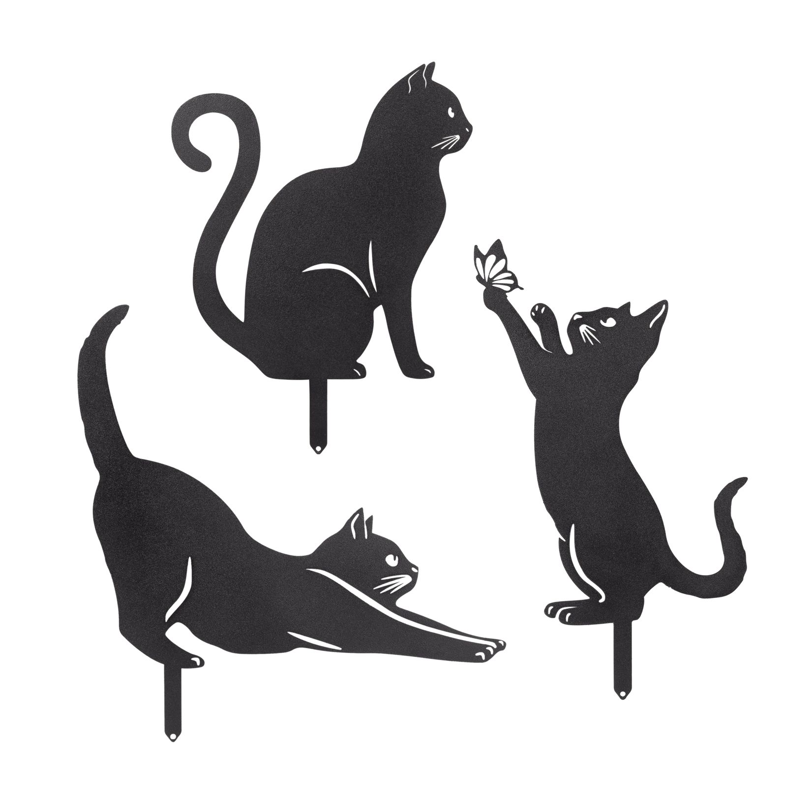 Décoration Jardin Chat En Métal Ensemble De 3 Chats Ludiques 1 Décoration Jardin Chat En Métal Ensemble De 3 Chats Ludiques