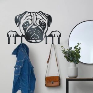 Décoration Murale Carlin En Métal Solide Et Pratique Avec Crochet
