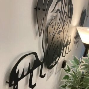 Décoration Murale Carlin En Métal Solide Et Pratique Avec Crochet
