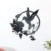 Décoration Murale Colibri En Métal Artisanal Pour Intérieurs