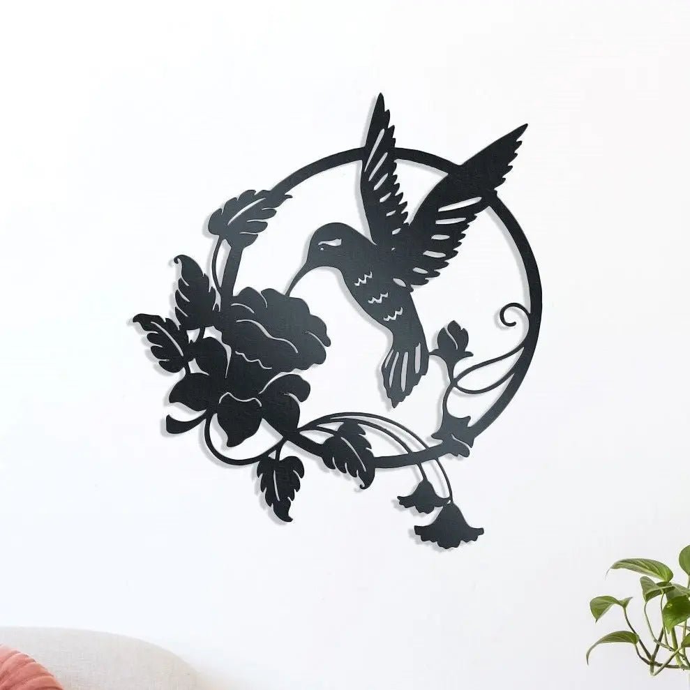 Décoration Murale Colibri En Métal Artisanal Pour Intérieurs 1 Décoration Murale Colibri En Métal Artisanal Pour Intérieurs