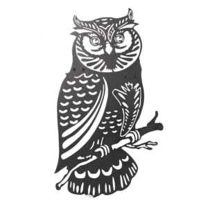 Décoration Murale Hibou En Métal Élégante Pour Intérieur Et Jardin