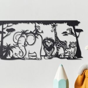 Décoration Murale Métal Animaux Jungle Fantaisiste Safari Original
