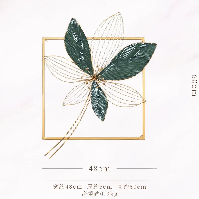 Décoration Murale Métallique Élégante Motif Fleurs Pour Intérieur 4 Décoration Murale Métallique Élégante Motif Fleurs Pour Intérieur