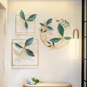 Décoration Murale Métallique Élégante Motif Fleurs Pour Intérieur 6 Décoration Murale Métallique Élégante Motif Fleurs Pour Intérieur