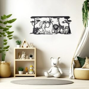 Décoration Murale Métal Animaux Jungle Fantaisiste Safari Original 8 Jungleanimals Lifestyle2.jpg