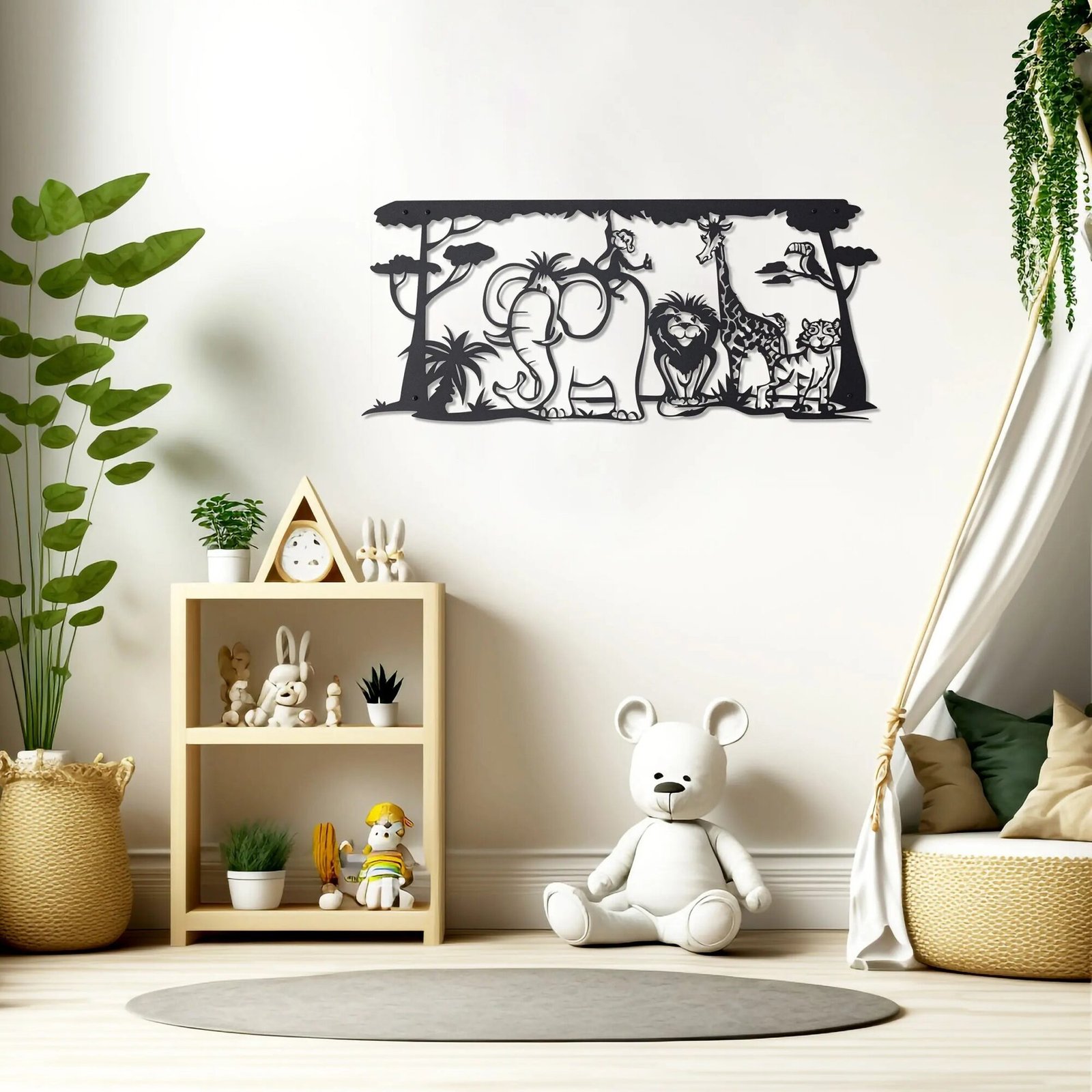 Décoration Murale Métal Animaux Jungle Fantaisiste Safari Original 4 Jungleanimals Lifestyle2.jpg