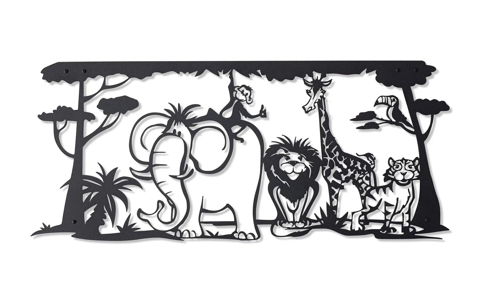 Décoration Murale Métal Animaux Jungle Fantaisiste Safari Original 5 Jungleanimals Product.jpg