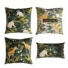 Coussin Jungle Jangal Motif Tropical Douillet Déco Intérieure Chic