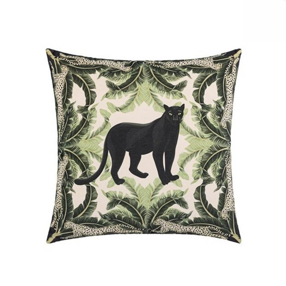 Coussin Jungle Noir Et Vert Confortable Pour Intérieur Décoratif 3 Coussin Jungle Noir Et Vert Confortable Pour Intérieur Décoratif
